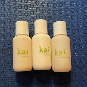 Kai shampoo, conditioner, & bathing bubbles. New never used smells so good